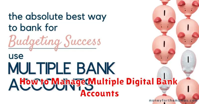 How to Manage Multiple Digital Bank Accounts